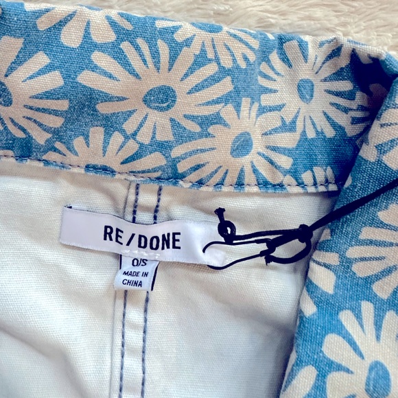RE/DONE 90s Canvas Chore Jacket Daisy NWT - Picture 12 of 14